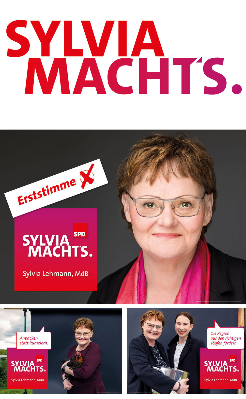 Wahlkampagne für Sylvia Lehmann, MdB